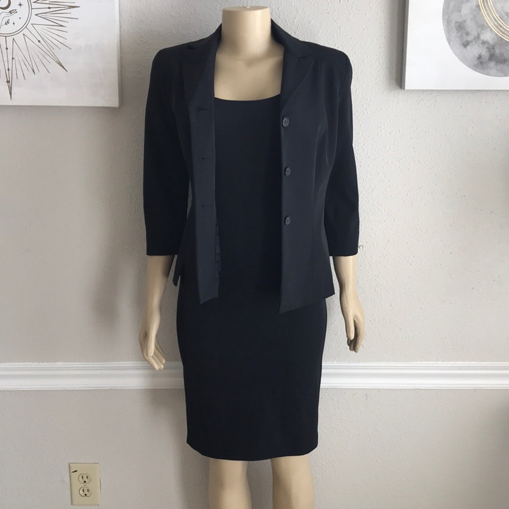JENNE MAAG Black Dress Suit Set Size P